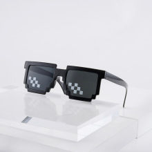 2024新款时尚马赛克眼镜二次元舞会搞怪太阳镜个性创意派对墨镜