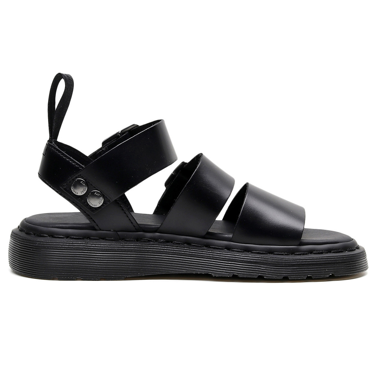 夏季gryphon马丁凉鞋女 罗马搭扣露趾沙滩鞋百搭真皮鱼嘴时尚凉鞋