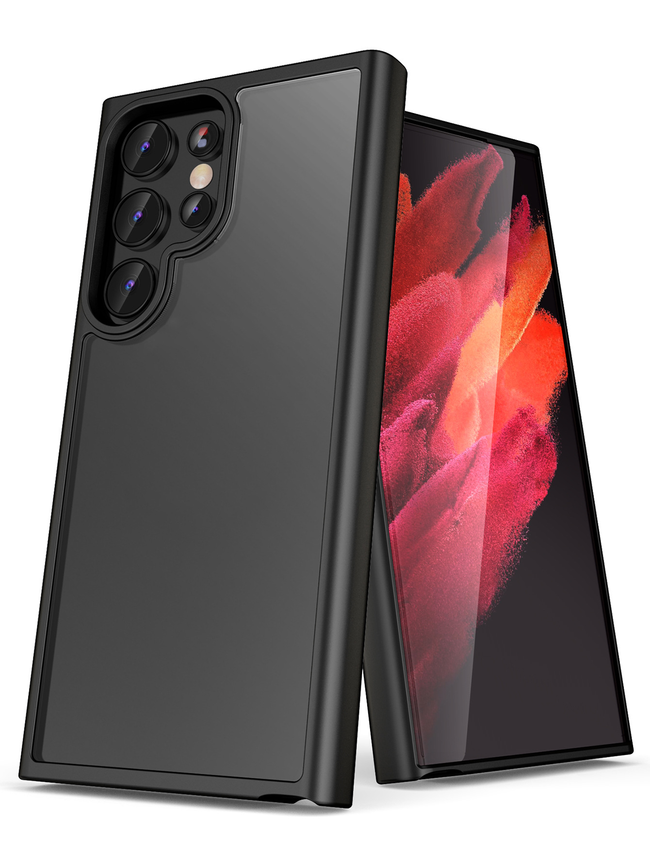 适用三星s23plus2合1手机壳galaxys22s21s23ultra肤感磨砂保护套