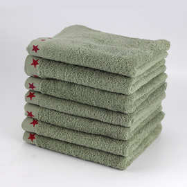 毛巾厂批发纯棉军绿色毛巾部队军训内务全棉毛巾学生工人宿舍毛巾