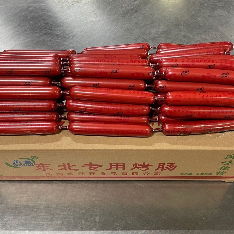 芮源淀粉肠批发开开烧烤摆摊专用100克大烤肠商用整箱厂家直发