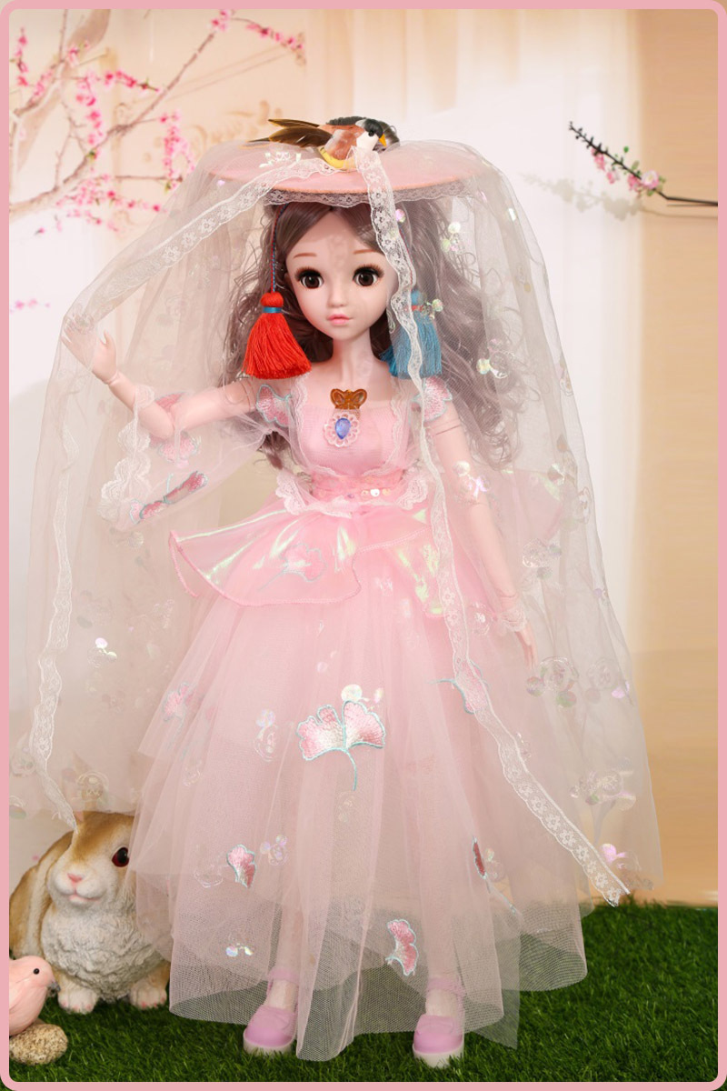 缪莉芭比60cm洋娃娃斗篷女孩玩具61儿童节礼物会眨眼音乐小仙女