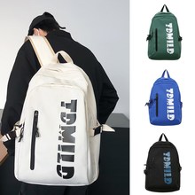 新款潮流时尚双肩包男女同款韩版校园学生书包大容量日系电脑背包