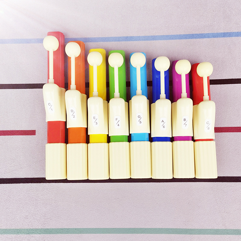 厂家直供奥尔夫打击乐器八音甩琴8音铝片琴团建乐器小学生8音甩钟