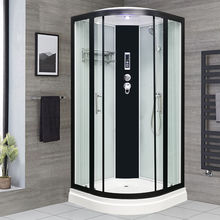 家用洗澡淋浴房干湿分离整体玻璃扇形隔断一体式封闭式沐浴房包邮
