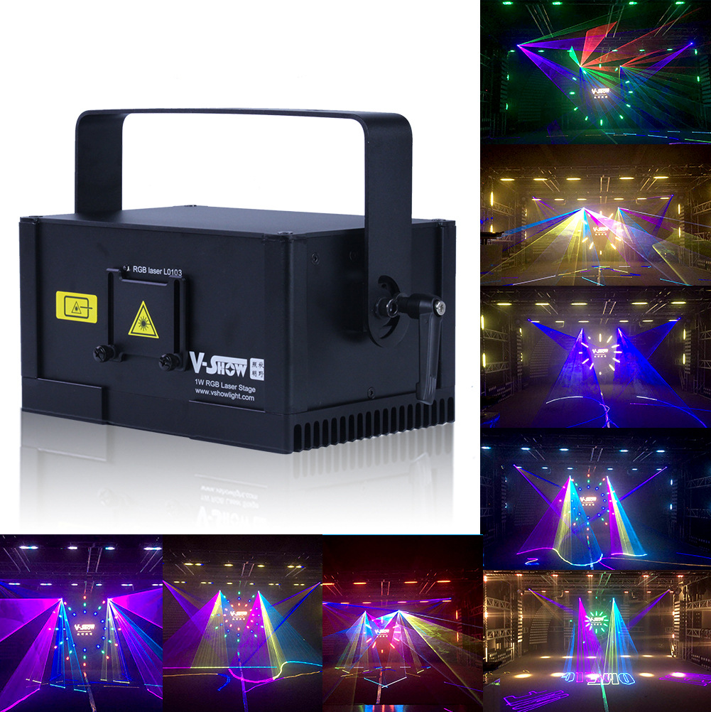 厂家1w全彩rgb动漫激光灯舞台激光效果dmx远程摇控声控酒吧演出
