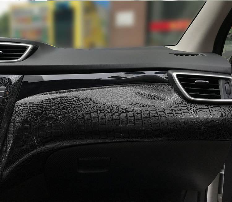适用于16-21款日产逍客内饰改装碳纤贴纸防踢垫中控排档装饰贴膜
