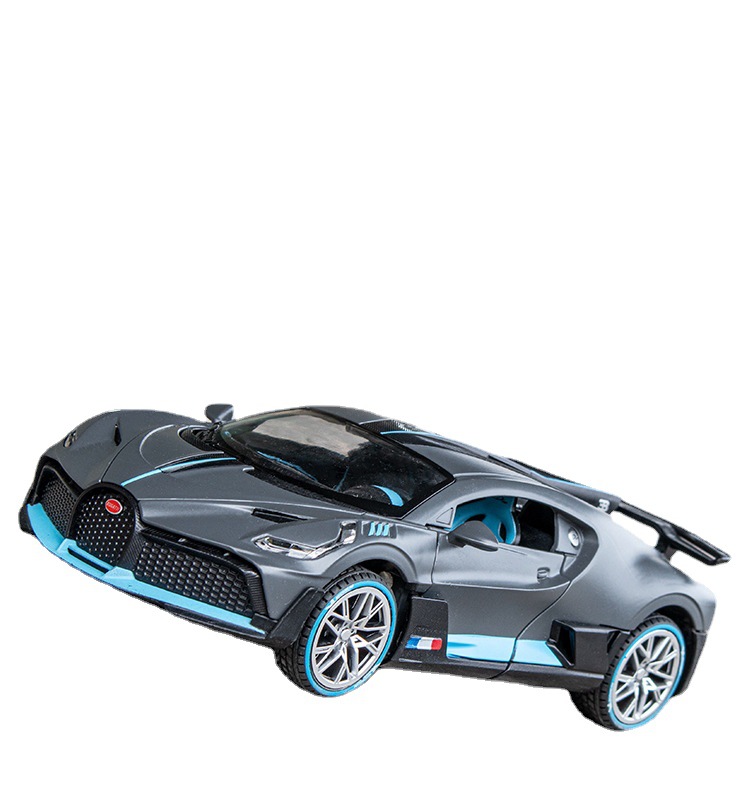 嘉业1/24布加迪divo迪沃合金汽车模型大号跑车回力声光玩具合金车