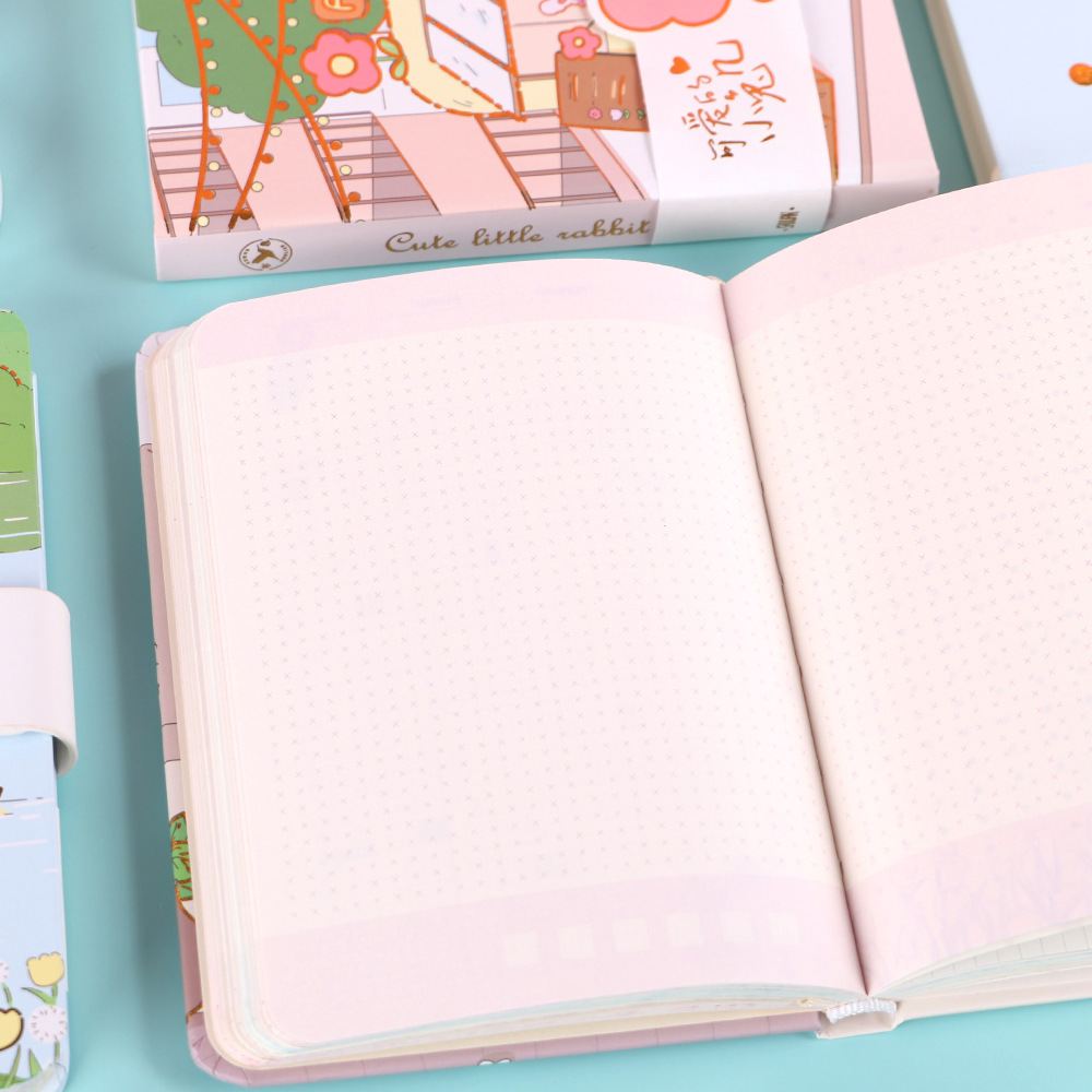 64k书恋磁扣手账本可爱卡通学生笔记本创意记事本日记本子女生本