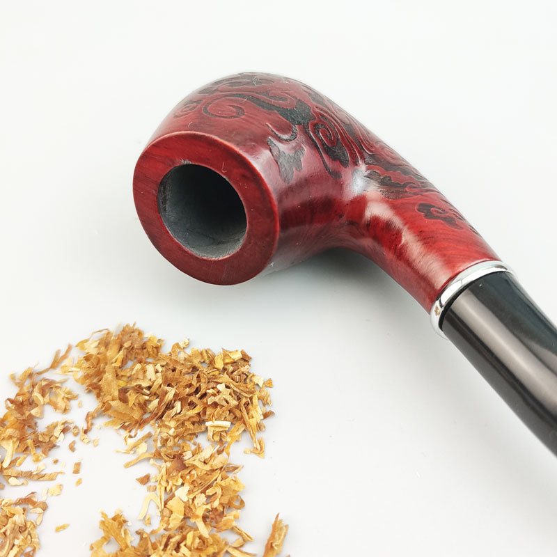 欧式复古烟斗创意烟民吸烟工具可拆洗过滤型705雕花烟嘴外贸跨境