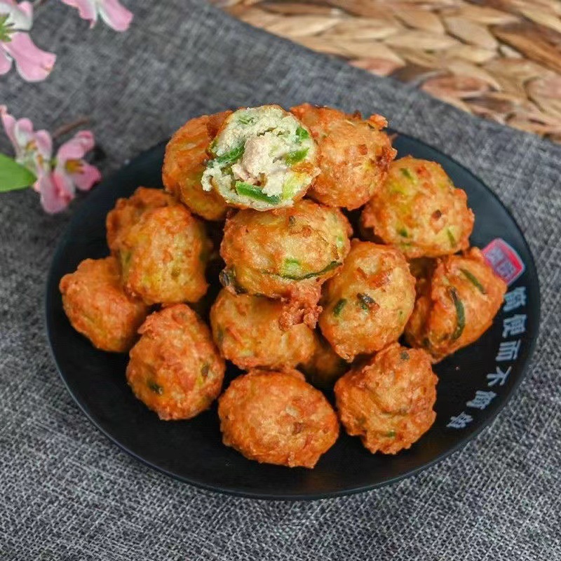 龙大美食萝卜丝肉丸子速冻火锅烧烤猪肉蔬菜丸子450g一袋空气炸锅