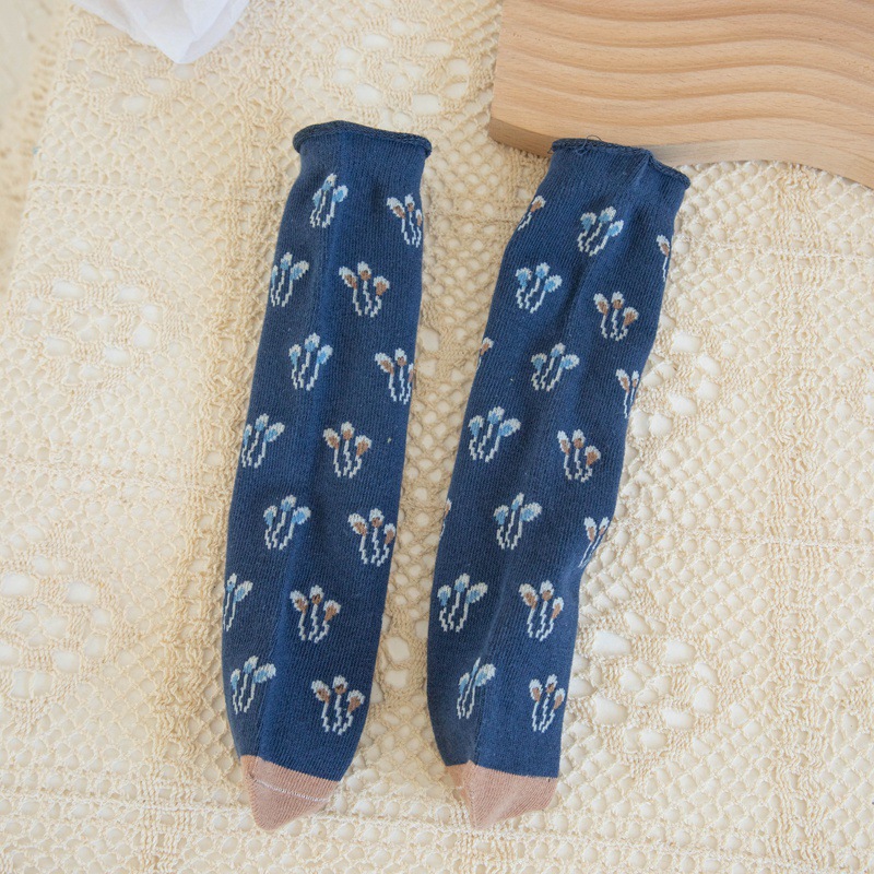 2023 Spring and Autumn New Ins Style Japanese Style Mid-Calf Length Socks Korean Cartoon Animal Boys and Girls Straight Children's Socks Fashion