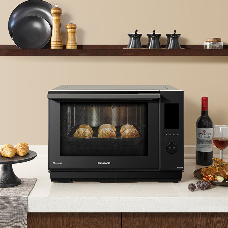 下微蒸烤一体机nn-ds59mb家用智能蜂巢顶蒸烤箱微波炉27l大容