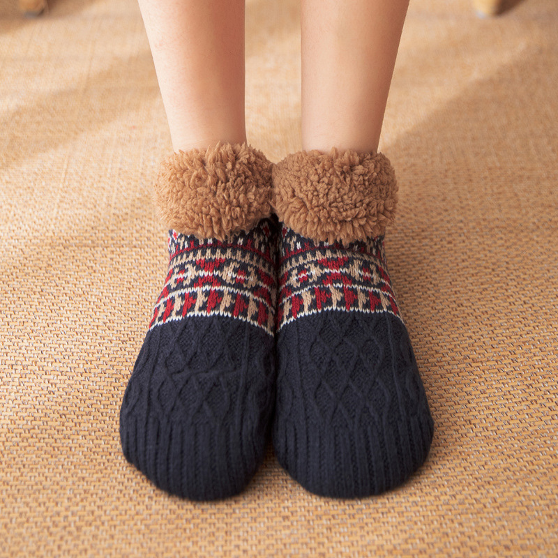 Autumn and Winter Floor Socks Home Warm Women's Maternity Socks Snow Socks Sleep Carpet Socks Slippers Socks Men's Non-Slip