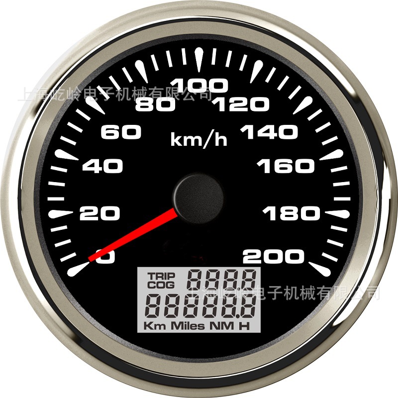 汽车赛车改装里程测速公里表速度表码表200km/h 多彩背光灯精度高