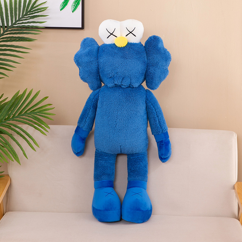 Cross-Border Sesame Street Plush Toy BFF Doll Doll Blue KAWS Sleep Hug Doll Internet Celebrity Ins Pillow Wholesale