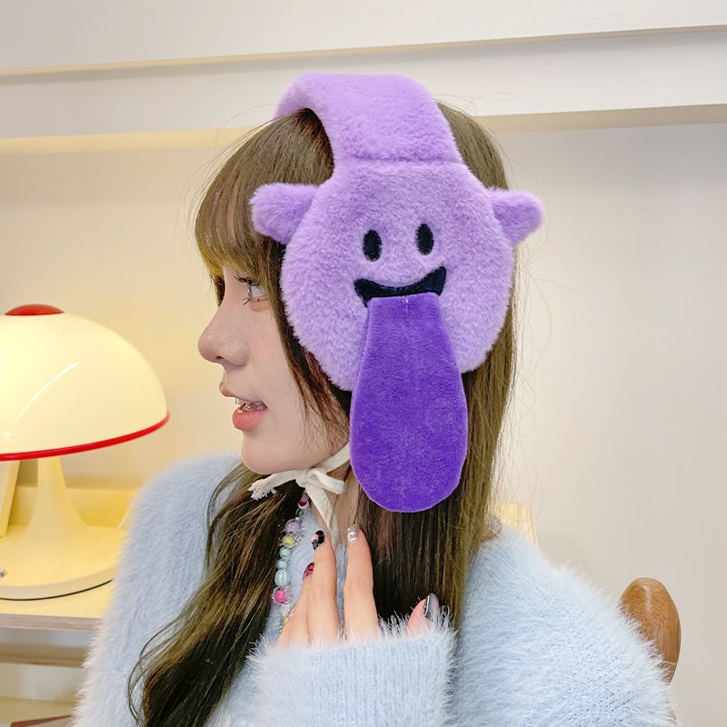 Earmuffs Female Winter Warm Cartoon Halloween Earmuffs Cute Plush Earmuff Korean Style Ear Warmers Student Ear Warmer Protection