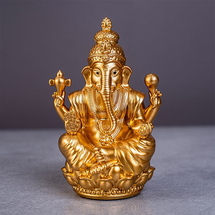 泰国象神跨境印度教树脂佛像工艺品摆件印度象头神烛台亚象神批发