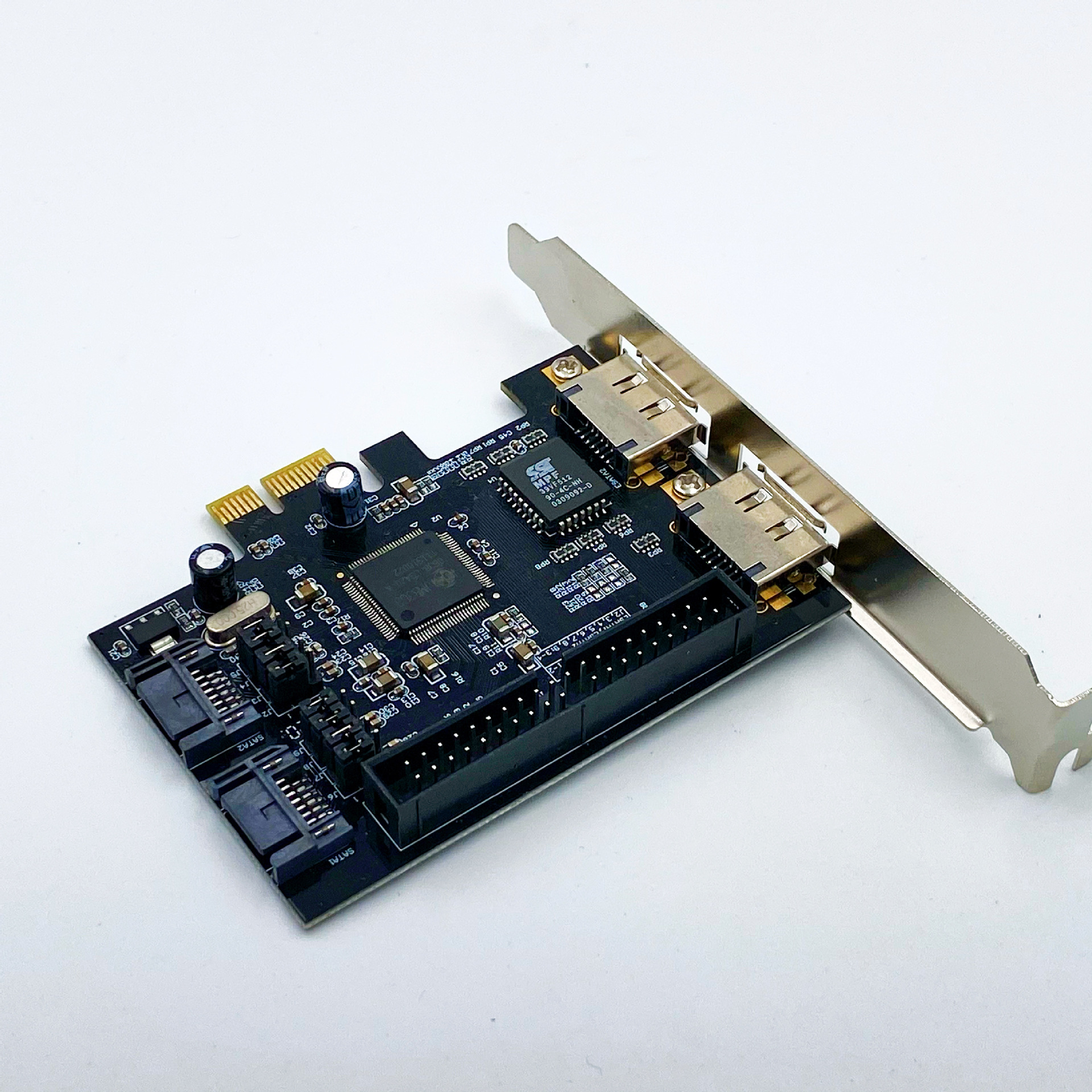 pcie转sata pcie转ide pci-e转2sata ide jmb363 磁盘阵列卡