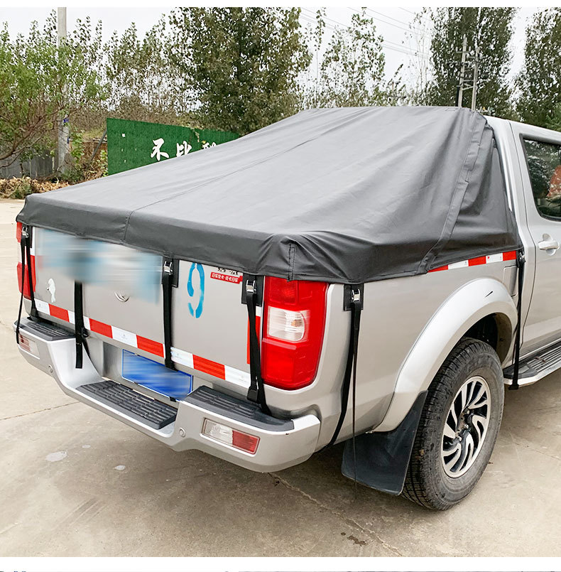 适用于丰田海拉克斯revo瑞沃皮卡车车厢后斗防雨棚防晒斜棚后箱盖
