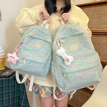日系小清新大容量双肩包女高颜值韩版学生书包户外出游旅行小背包