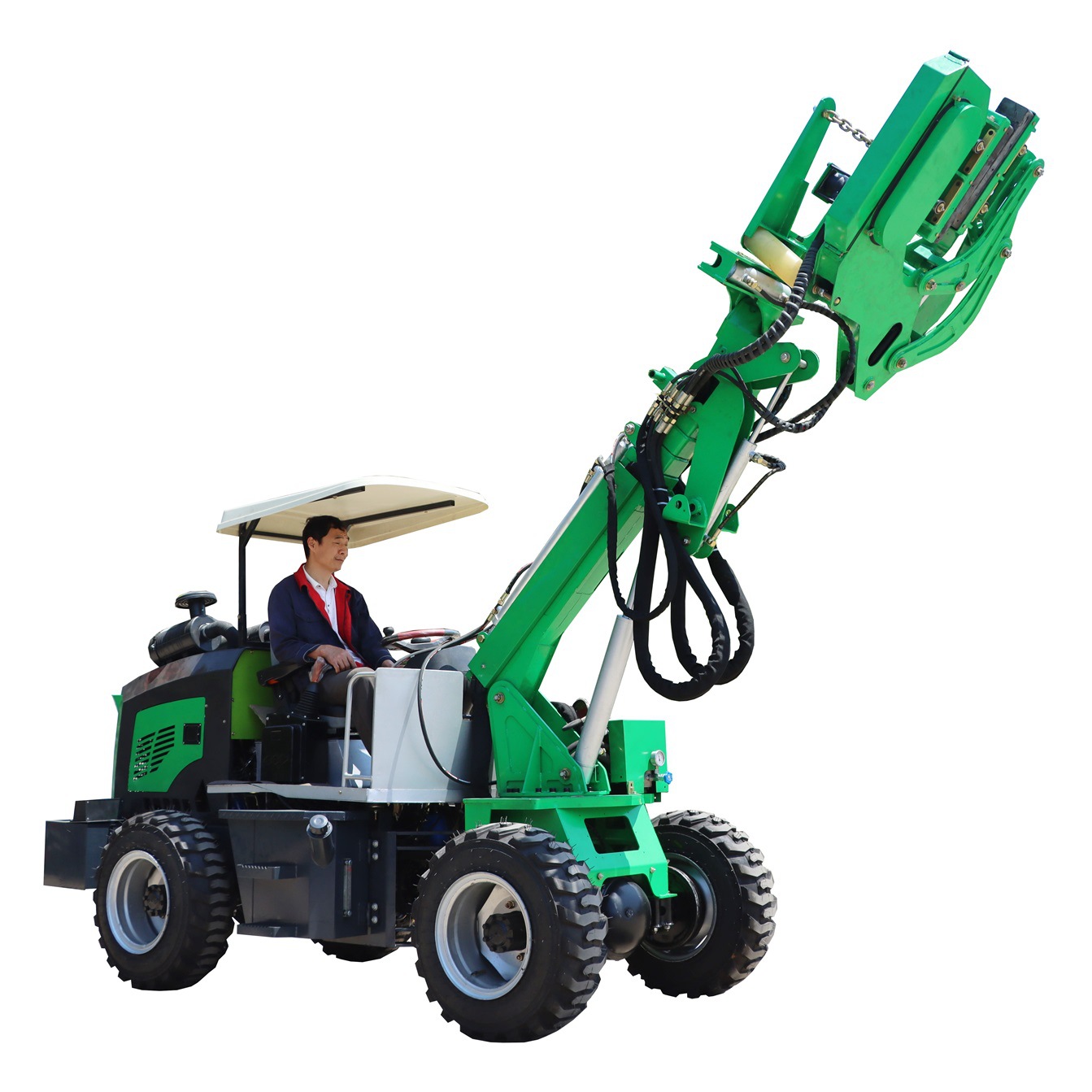 装载机款核桃碧根果液压振动采摘摇果机摇树机-阿里巴巴