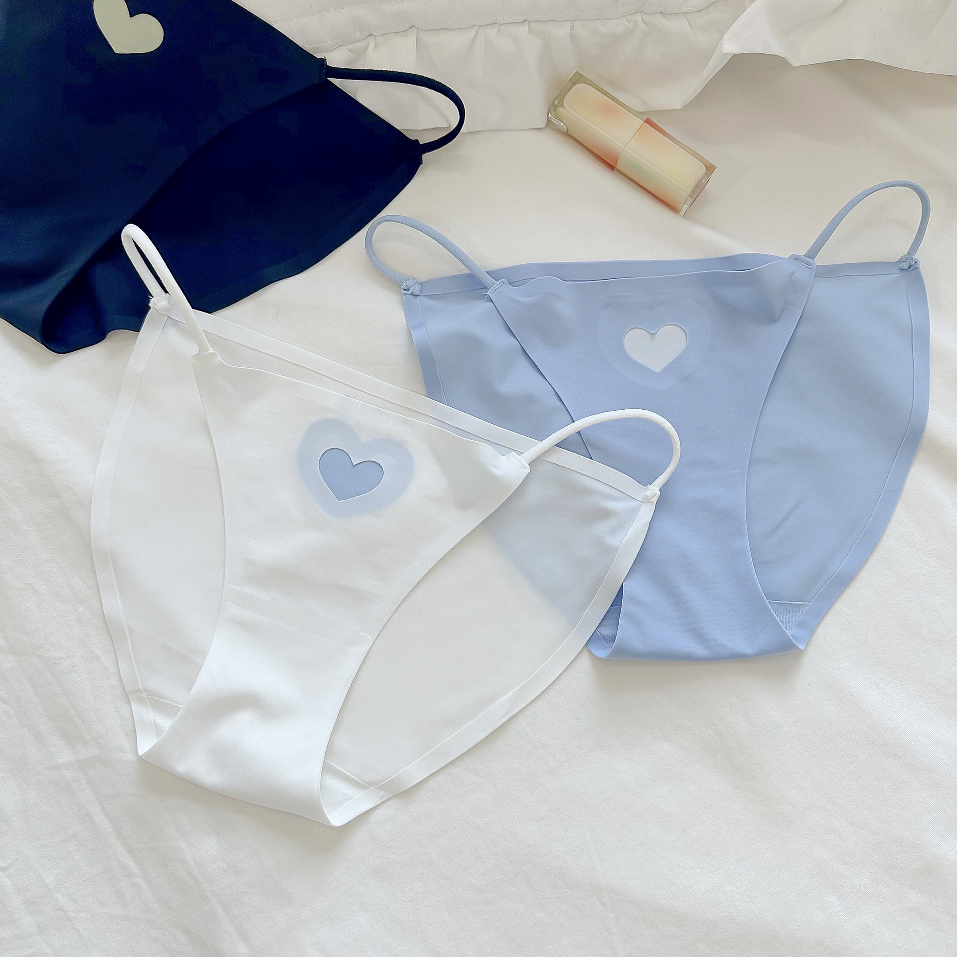 细带无痕爱心裤女士内裤高叉低腰三角裤无痕少女-阿里巴巴