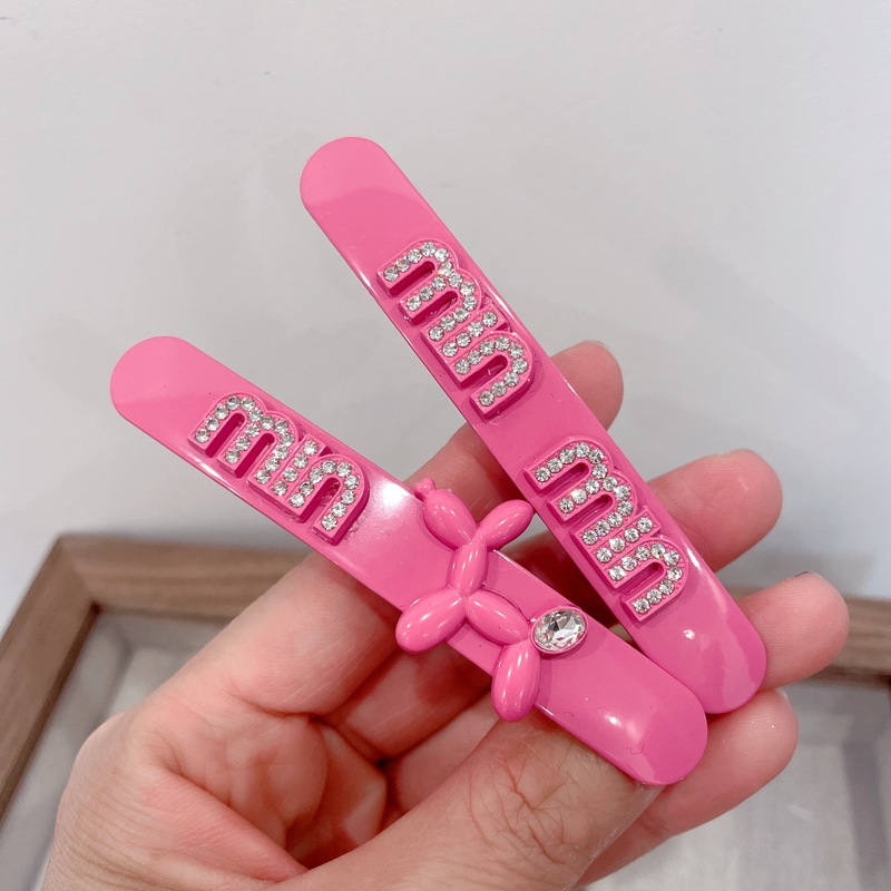 Dongdaemun New Balloon Dog Duckbill Clip Girly Style Bang Clip Fashion Small Hairpin Pink Barrettes Side Clip