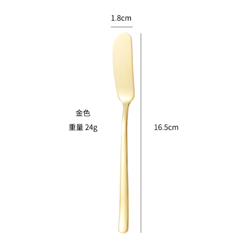 Cross-Border Creative 304 Stainless Steel Butter Knife Cheese Bread Jam Butter Knife Cream Baking