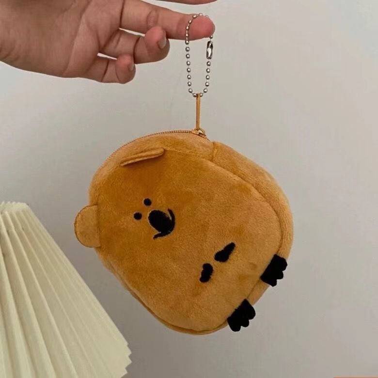 可爱无尾熊公仔零钱包韩国小考拉毛绒挂件耳机包随身带收纳迷你包