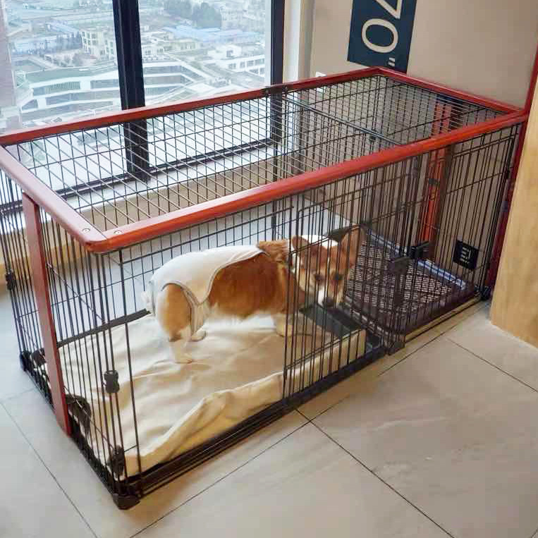狗笼子带厕所柴犬博美小型大型犬特大号宠物室内围栏栅栏猫笼通用