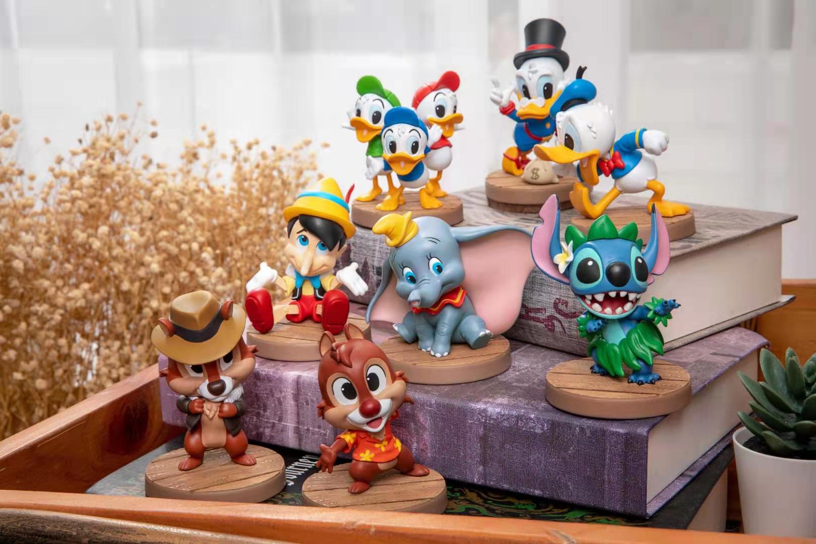 迪士尼正版盲盒唐老鸭小飞象公仔奇奇蒂蒂史蒂仔手办野兽王国玩偶