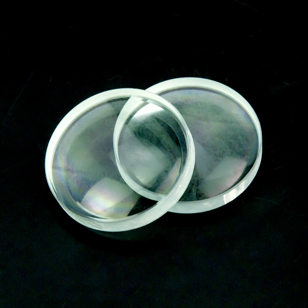 50mm光学玻璃透镜医疗科研用放大镜片凸透镜聚光调焦放大透镜zlm