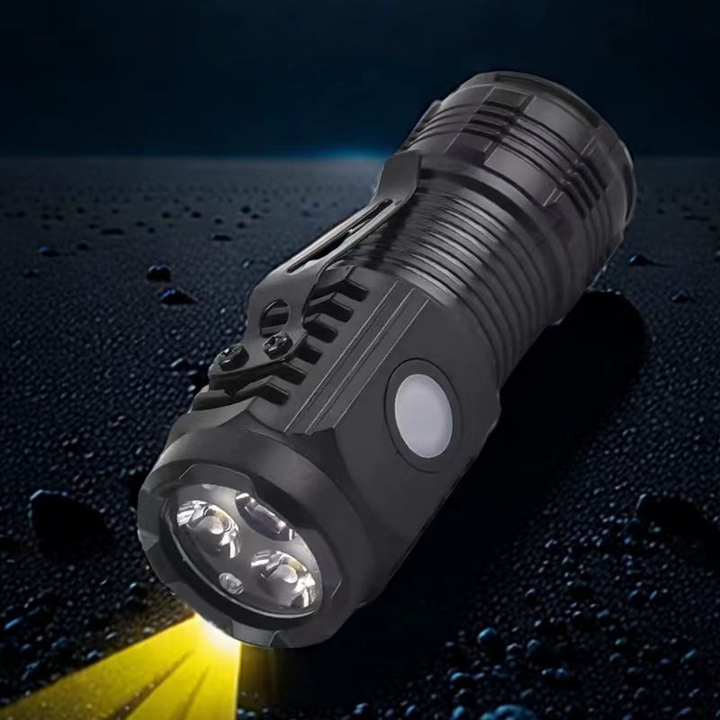 境新款强光远射手电筒迷你便携小手电户外多功能夹帽灯手电-阿里巴巴