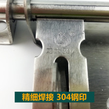 K532批发304不锈钢锁牌防盗明插销门栓大中小牛鼻6寸锁牛左右可挂