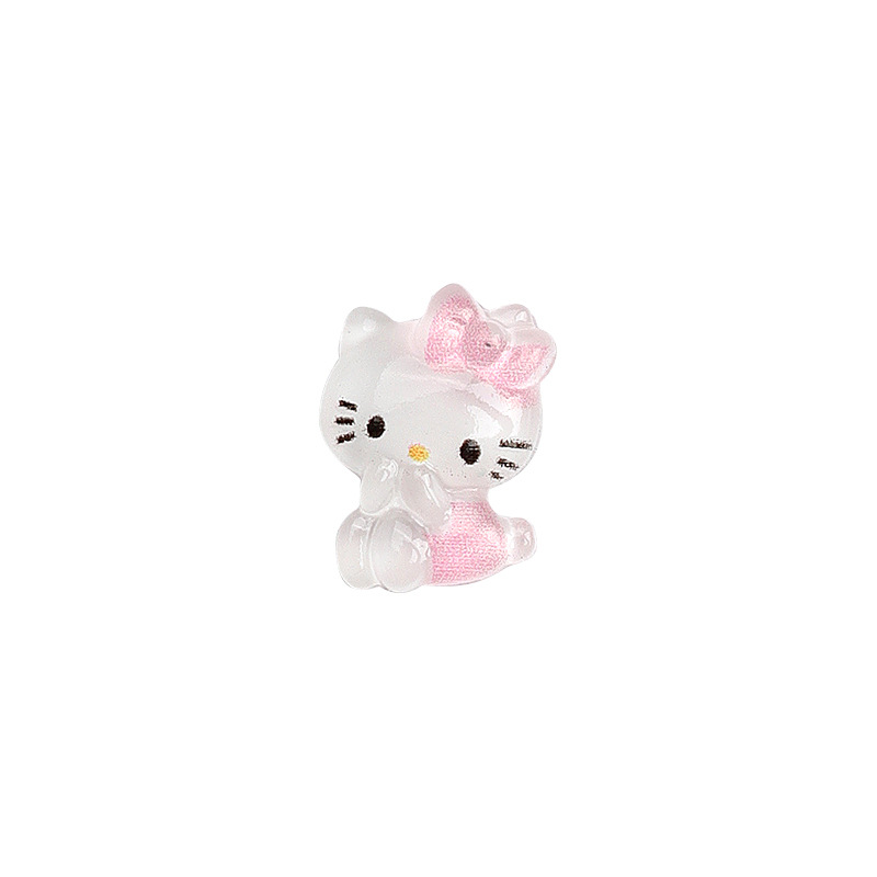 Internet Hot New Mini Resin Cartoon Nail Ornament Japanese Style Simple Cute Hello Kitty Cinnamoroll Babycinnamoroll Nail Ornament