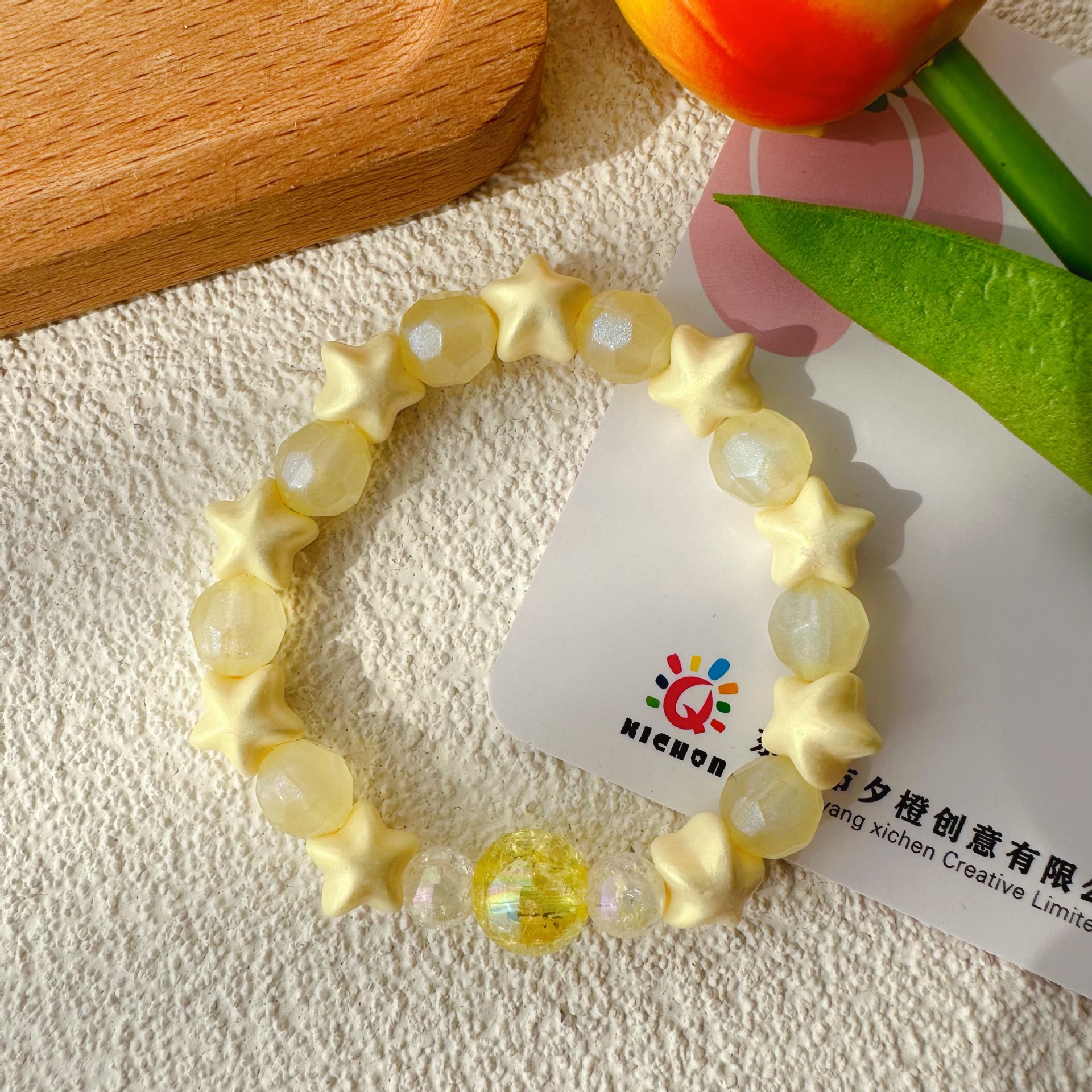 New Korean Style Double Stitching Design Bracelet Cute Sweet Personality Fresh Female Bracelet Soft Girl Student Gift for Bestie