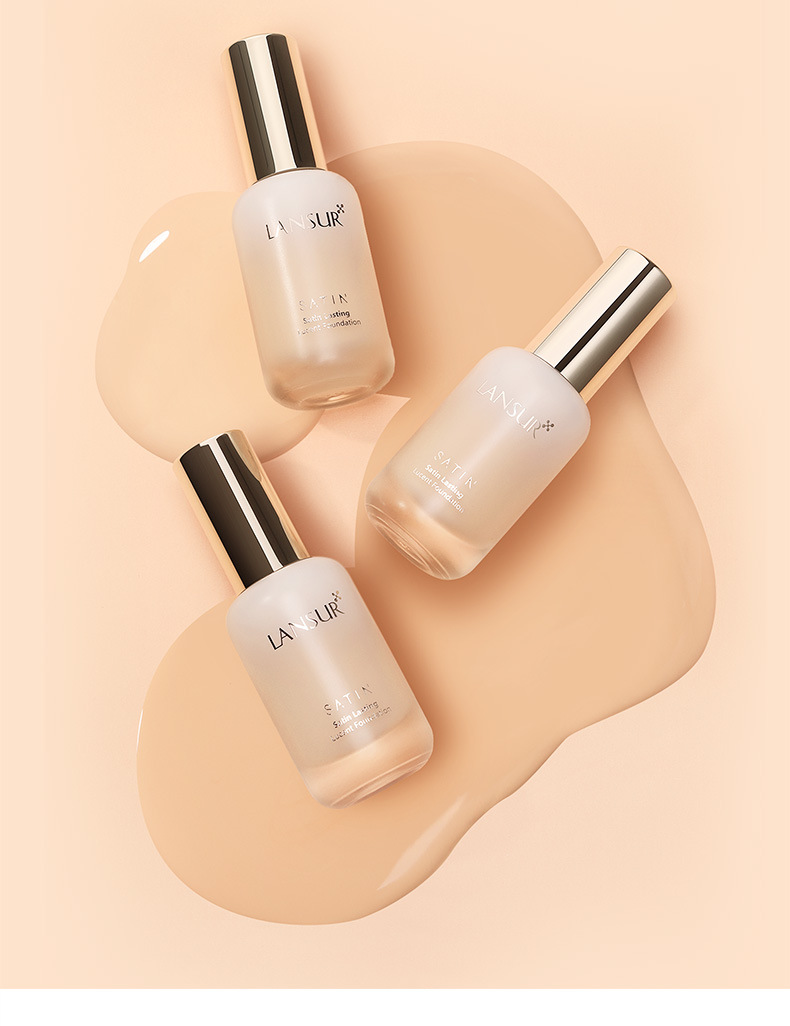 兰瑟漫时空匀净持妆粉底乳遮瑕轻薄持妆学生款粉底液水润防汗粉底