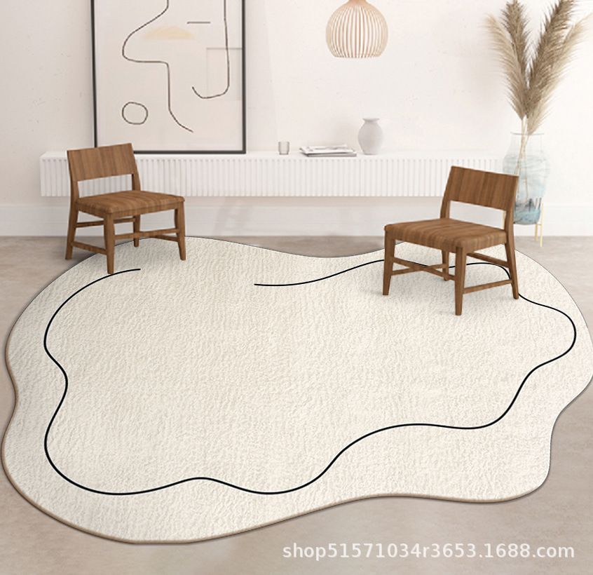 Spot Fresh Ins Cashmere-like Carpet Plush Cream Cloud Living Room Carpet Girly Bedroom Shaped Bedside Blanket