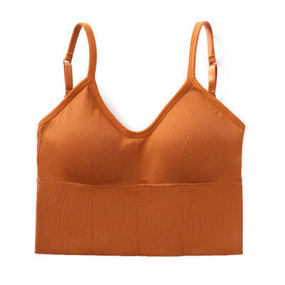 Internet Celebrity Kaka Same Style Backless Bra Underwear Sexy Strap Push up Underwired Tube Top Girl Sports Vest for Women