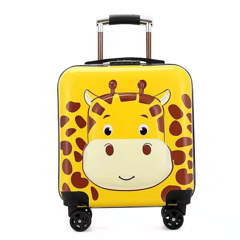 Wholesale Universal Wheel Children's Trolley Case Cartoon Animal Suitcase 18-Inch Password Lock Children's Luggage Boarding Bag