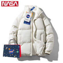 NASA联名冬季新款2022年棉衣男外套潮牌宽松保暖舒适立领简约棉服