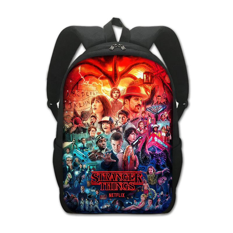 2022 New Stranger Things 4 Peripheral Primary School Student Schoolbag Polyester Creative Comfortable Backpack Children's Computer Bag