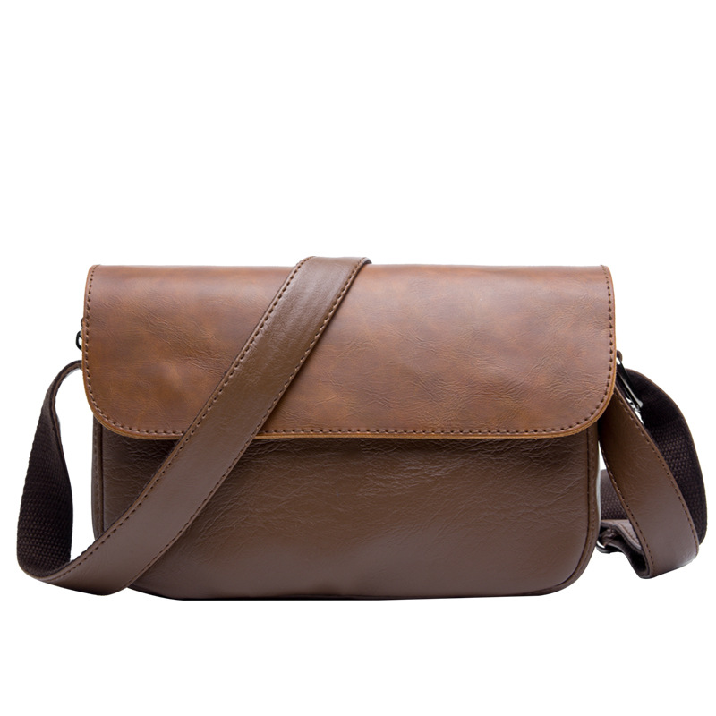 New Men's Retro Small Shoulder Bag Fashion Shoulder Bag Large Capacity Messenger Bag Men's Small Backpack Casual Men's Bag