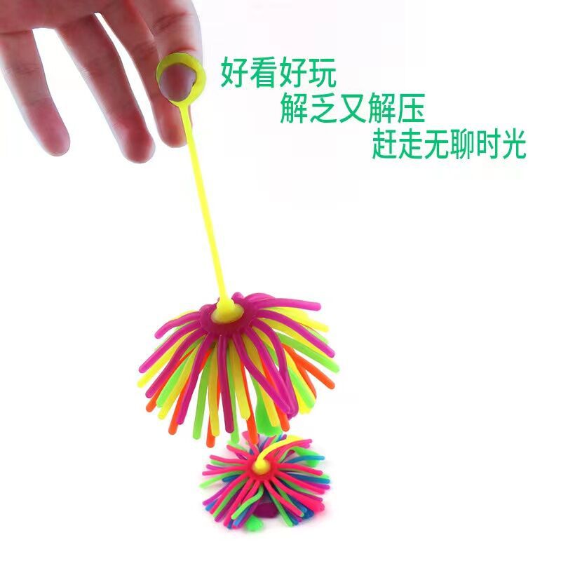 跨境热销 减压面条球 tpr 解压软胶弹力发泄拉绳玩具diy 厂家批发