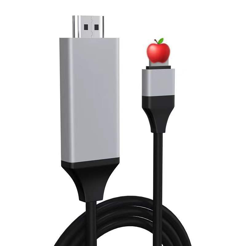 Applicable to Apple Android Type-c Mobile Phone to HDMI HDMI Cable iPhone Screen Synchronizing Cable Projection Screen Cable