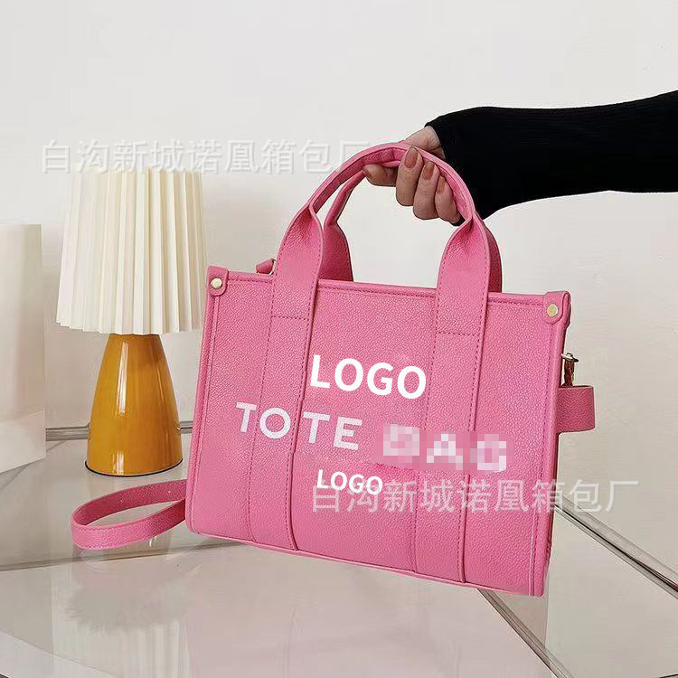 Cross-Border Women's Bag Commuter Tote Letters Women's Handbag Retro Simple Large Capacity Tote Crossbody Big Bag