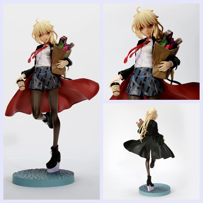 狼族动漫 命运之夜 黑呆便服 英灵旅装 fgo 阿尔托莉雅 盒装手办