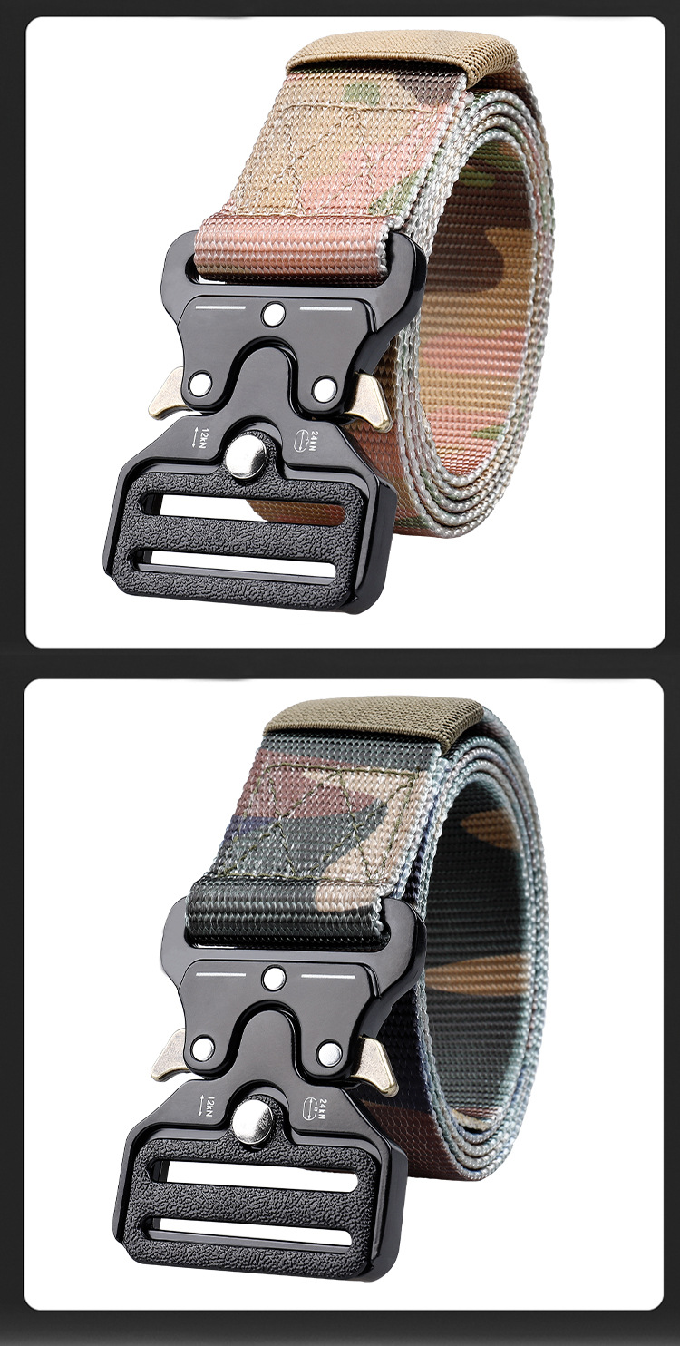 新款3.8cm眼镜蛇休闲腰带战术腰带军迷百搭防过敏快插扣腰带现货