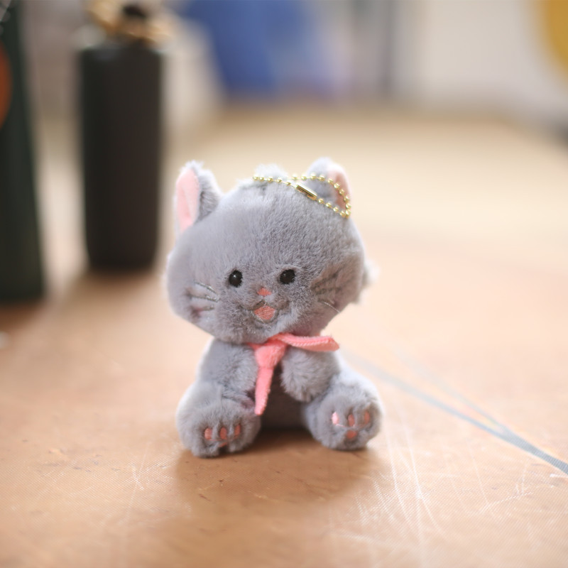 Internet Celebrity Cute Kitty Pendant Plush Toy Doll Mary Cat Bag Pendant Key Ring Doll Doll